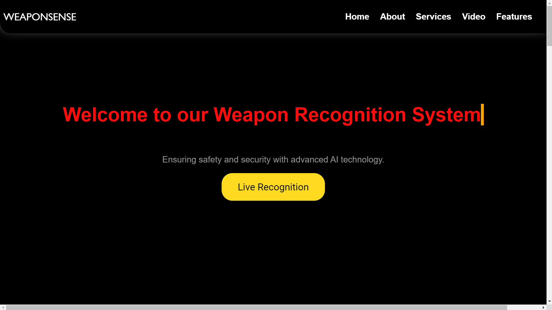 Weapon Recognition System